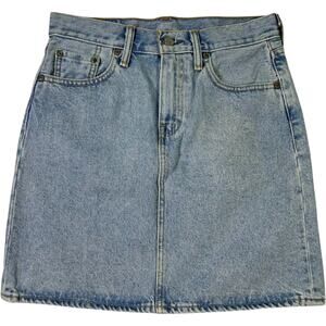 Levi’s Denim Mini Skirt Womens 25 Blue Jean Skirt High Rise 100% Cotton Y2K